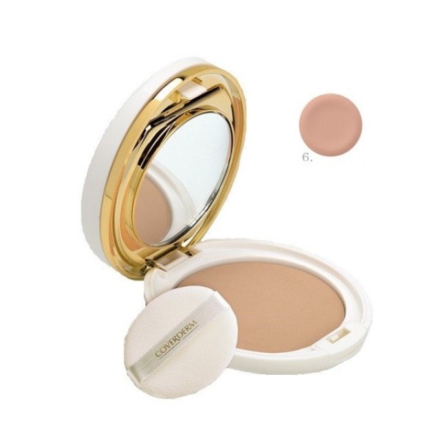 Coverderm Luminous Compact Powder Skin Whitening Πούδρα Κατά των Πανάδων & των Κηλίδων SPF50+ No.06, 10gr