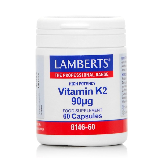 Lamberts Vitamin K2 90mg Συμπλήρωμα Βιταμίνης K2, 60 Κάψουλες