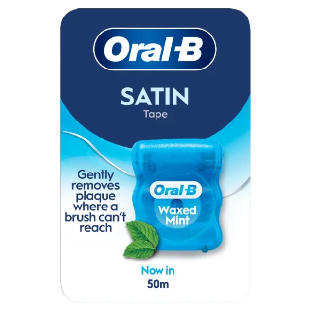 Oral -B Satin Floss Mint Οδοντικό Νήμα με Γεύση Μέντας, 50m