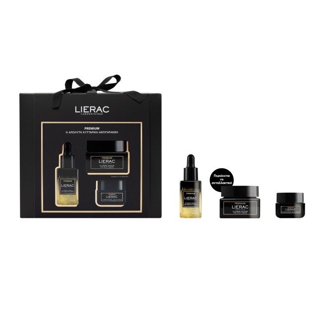 Lierac Premium Set Serum 30ml + Premium Κρέμα Soyeuse Ανταλλακτικό 50ml + Premium Κρέμα ματιών 20ml