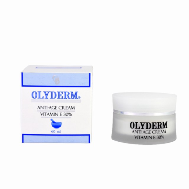 Olyderm Anti-Age Cream Vitamin E 30% Αντιοξειδωτική Κρέμα Προσώπου ...