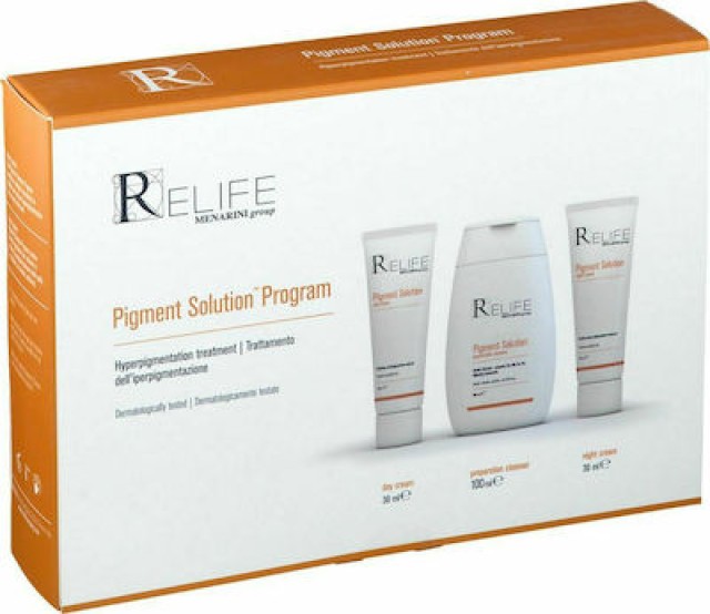 ReLife Pigment Solution Program Σετ για την Υπέρχρωση με Καθαριστικό 100 ml + Κρέμα Ημέρας 30 ml + Κρέμα Νύχτας 30 ml