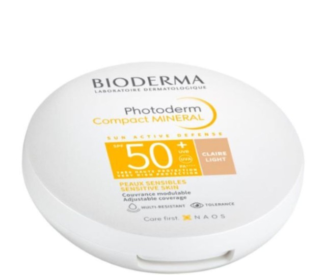 Bioderma Photoderm Compact Mineral Light SPF50+ Αντηλιακή Πούδρα Προσώπου, 10g