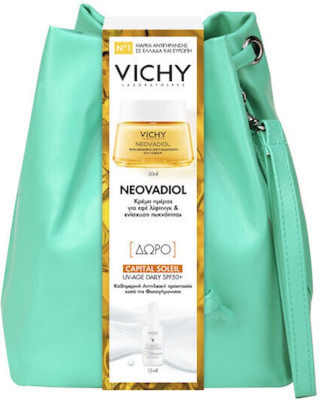 Vichy Promo Neovadiol Replenishing Anti-sagginess Day Cream Κρέμα Ημέρας Για Την Εμμηνόπαυση 50ml & Δώρο Capital Soleil UV-Age Daily SPF50+ 15ml, 1 Σετ
