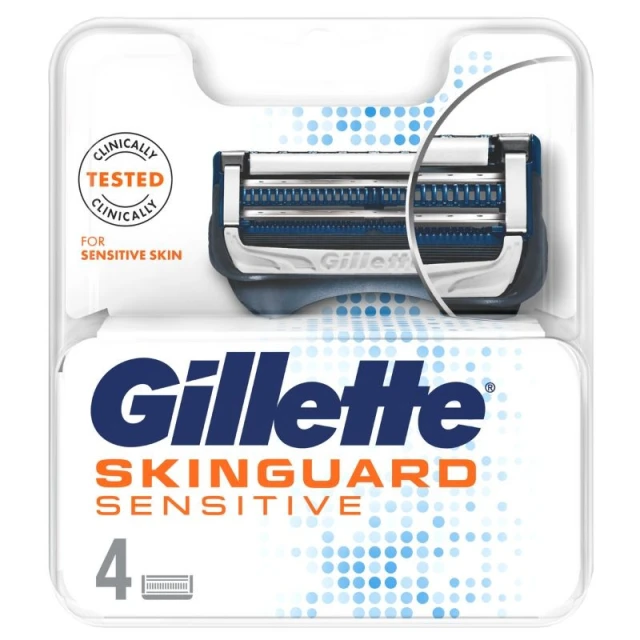 Gillette SkinGuard Sensitive Replacement Shaving Heads, 4 pcs