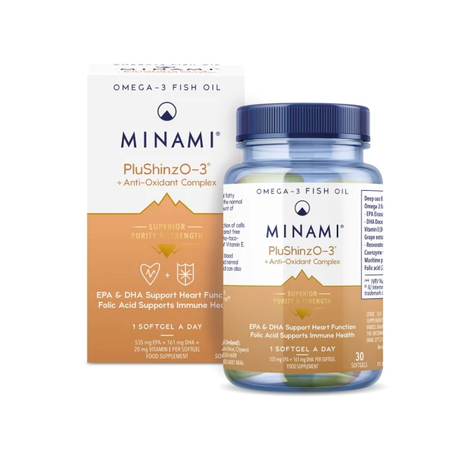 Minami PluShinzO-3 Fish Oil Dietary Supplement With Omega-3, 30 Softgels...