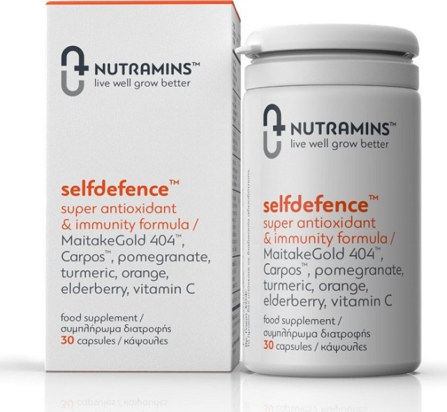 Nutramins Selfdefence Συμπλήρωμα Για Την Ενίσχυση του Ανοσοποιητικού, 30 Κάψουλες