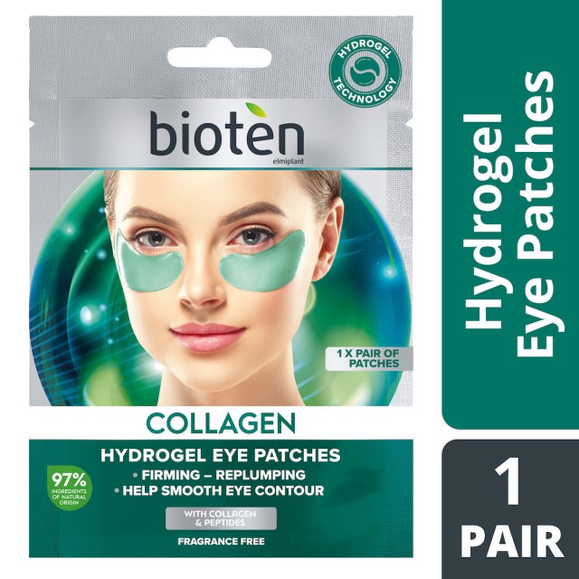 Bioten Collagen Hydrogel Eye Patches Patches Ματιών Για Ενδυνάμωση, 1 Ζευγάρι