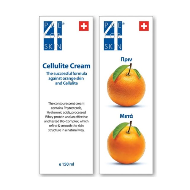 Prevent Pre4skin Cellulite Cream Κρέμα κατά της Κυτταρύτιδας, 150ml