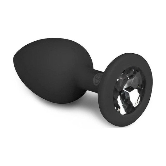 EasyToys Diamond Plug S Black Πρωκτική Σφήνα Μαύρη, 1τμχ