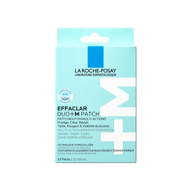 La Roche Posay Effaclar Duo+M Patch Αυτοκόλλητο Επίθεμα Πολλαπλών Δράσεων κατά των Ατελειών, 22τμχ