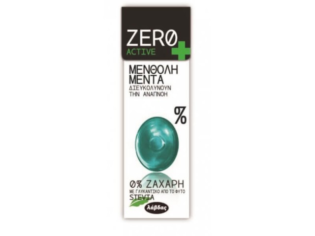 Zero Active Καραμέλες με Μέντα και Μενθόλη, 32gr