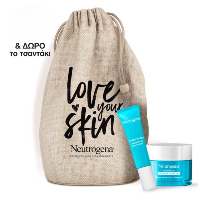 Neutrogena HydroBoost Promo Gel Cream Κρέμα Προσώπου για Ξηρές Επιδερμίδες 50 ml & Eye Cream Κρέμα Ματιών 15 ml