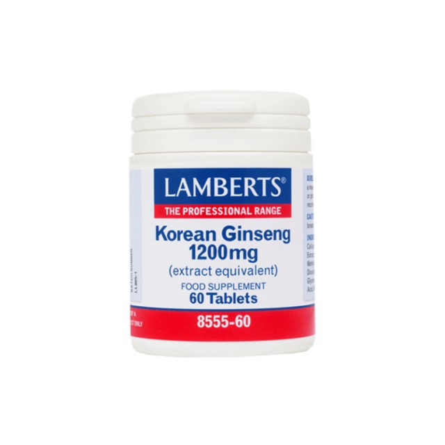 Lamberts Korean Ginseng 1200mg, 60 Ταμπλέτες