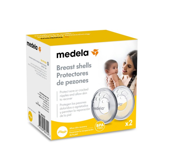 Medela Breast Shells Προστατευτικά Θηλών, 2 Τεμάχια
