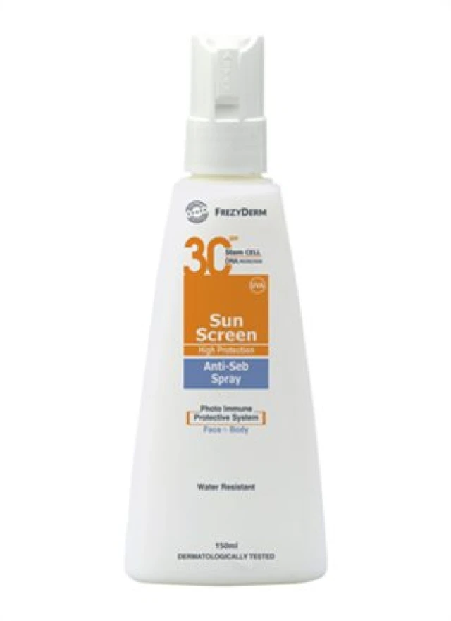 Frezyderm Sunscreen Anti Seb SPF30 Sunscreen Spray for Face - Body...