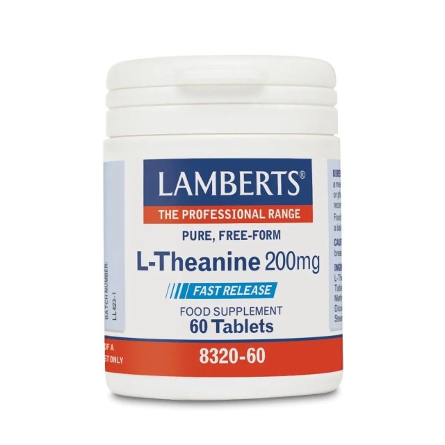 Lamberts L-Theanine Συμπλήρωμα διατροφής 200mg, 60tabs
