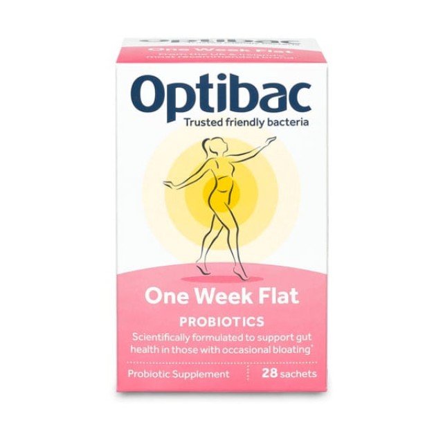 Optibac Probiotics One Week Flat Προβιοτικά για Επίπεδη Κοιλιά, 28 Φακελάκια
