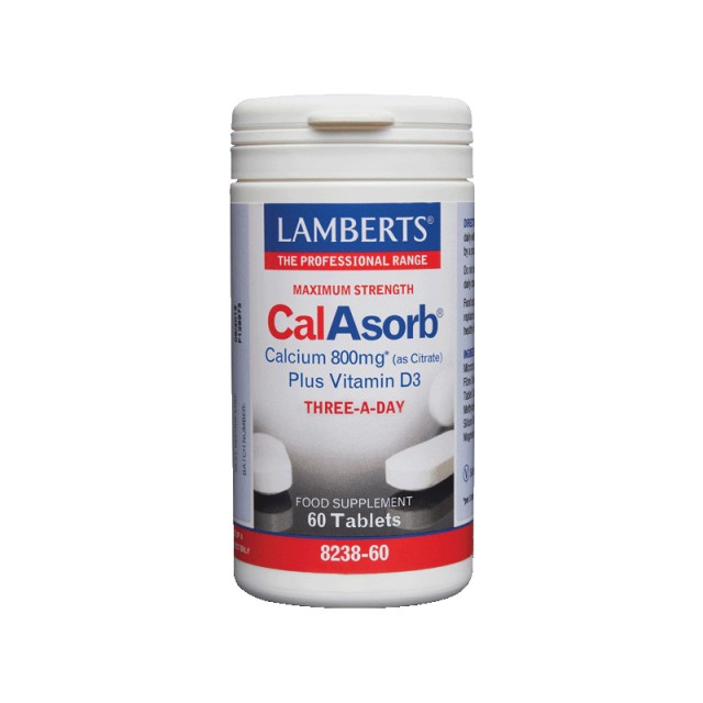 Lamberts Calasorb Calcium Ασβέστιο 800mg, 60 Ταμπλέτες