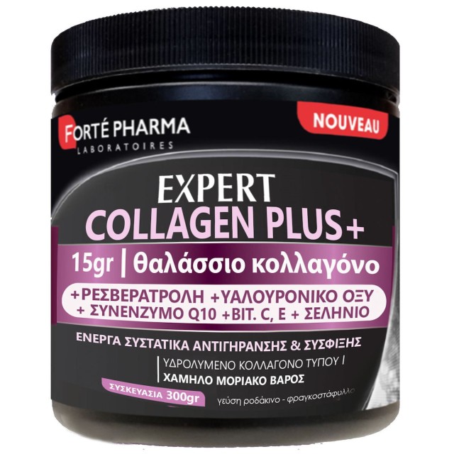 Forte Pharma Expert Collagen Plus+, Συμπλήρωμα Διατροφής Με Θαλάσσιο Κολλαγόνο, 300gr