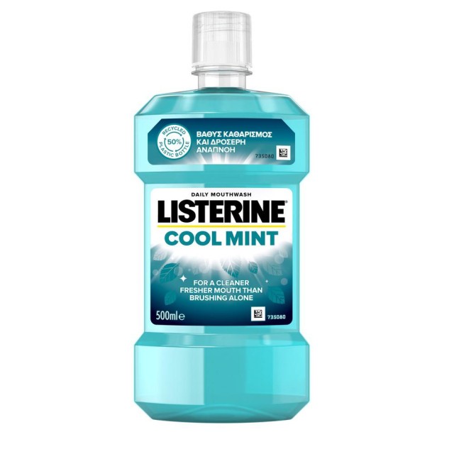 Listerine Cool Mint Στοματικό Διάλυμα κατά της Πλάκας και της Κακοσμίας 500ml