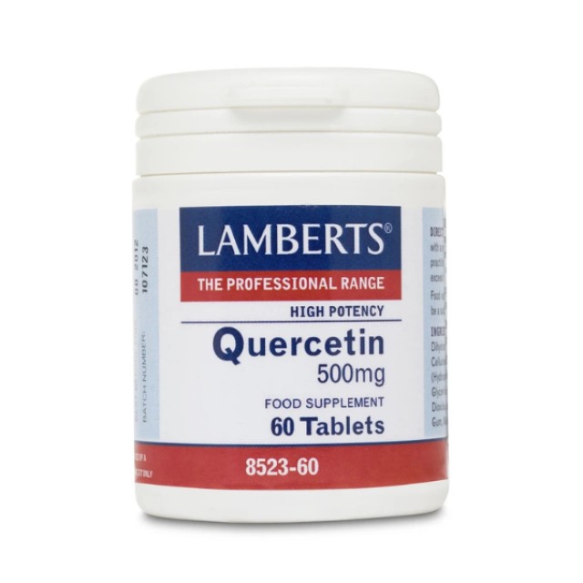 Lamberts Quercetin 500mg Κερσετίνη Φλαβονοειδές με Ισχυρή Αντιοξειδωτική Δράση, 60 Ταμπλέτες
