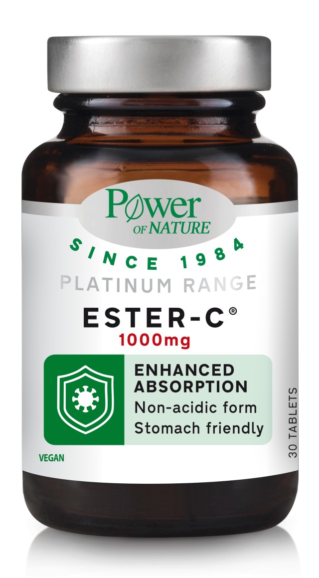 Power Health Platinum Ester-C 1000mg, 30 Ταμπλέτες