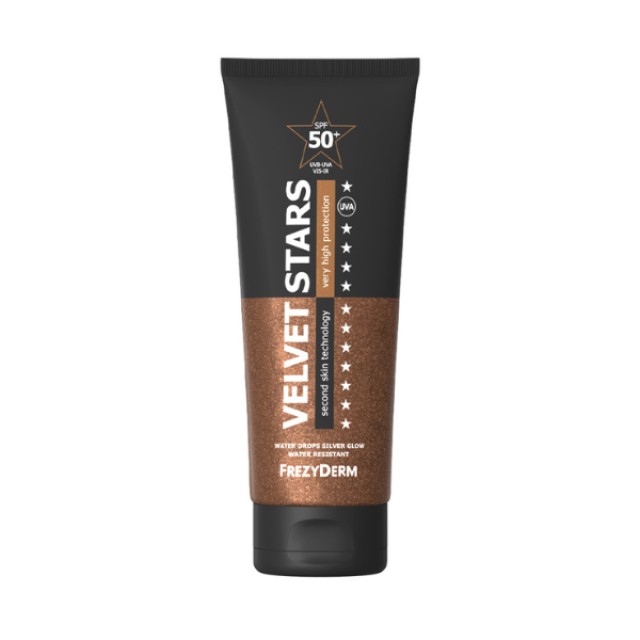 Frezyderm Velvet Stars SPF50+ Silver Glow Αντιηλιακό Προσώπου - Σώματος Πολύ Υψηλής Προστασίας Με Glitter, 175ml