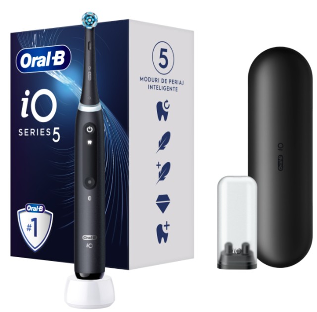 Oral-B iO Series 5 Black Ηλεκτρική Οδοντόβουρτσα, 1τμχ