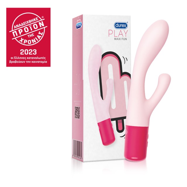 Durex Play Maxi Fun Δονητής Σιλικόνης με 2 Κεφαλές & με 8 διαφορετι...
