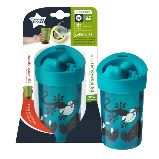 Tommee Tippee Explora No Knock Cup Lid Blue Cup that does not fall ...