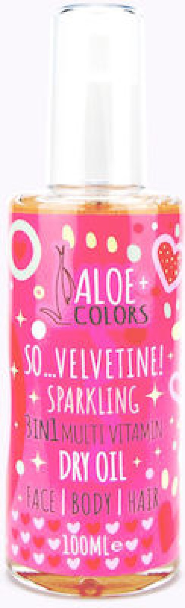 Aloe+ Colors So Velvetine! Sparkling 3in1 Multi-Vitamin Dry Oil Ιριδίζον Ξηρό Λάδι, 100ml
