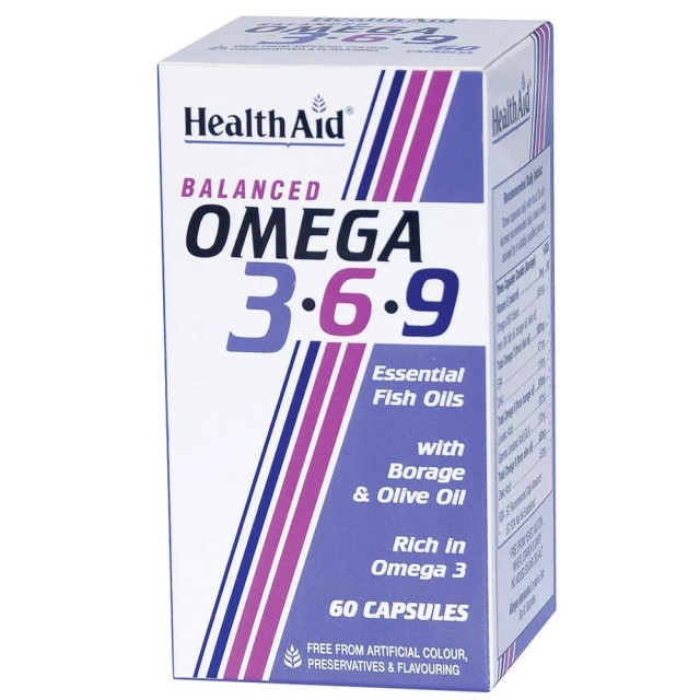 Health Aid Balanced Omega 3-6-9, 60 Μαλακές Κάψουλες