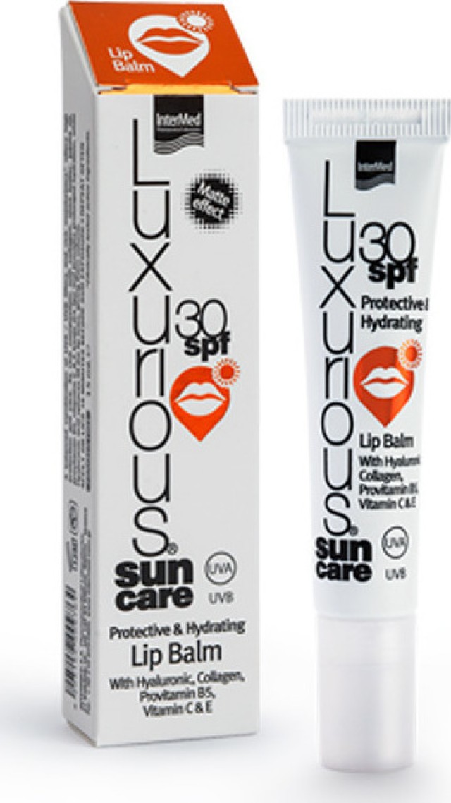 Intermed Luxurious Sun Care Protective & Hydrating Lip Balm Αντηλιακό Χειλιών SPF30, 15ml