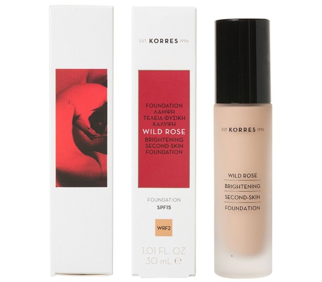 Korres Άγριο Τριαντάφυλλο Foundation Λάμψης με SPF15 - WRF2, 30ml