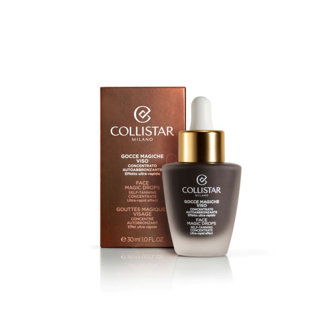 Collistar Face Magic Drops Self-Tanning Concentrate Ορός Προσώπου Για Φυσικό & Ομοιόμορφο Μαύρισμα, 30ml