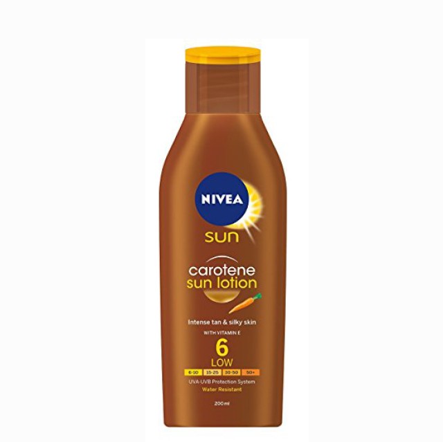 Nivea Sun Carotene Lotion για Έντονο Μαύρισμα SPF6 200ml