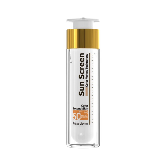 Frezyderm Sun Screen Color Velvet Face Cream SPF50+ Αντηλιακό Προσώπου Με Χρώμα, 50ml