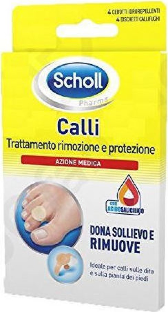 Scholl Επιθέματα Αφαίρεσης Κάλων, 4 Τεμάχια