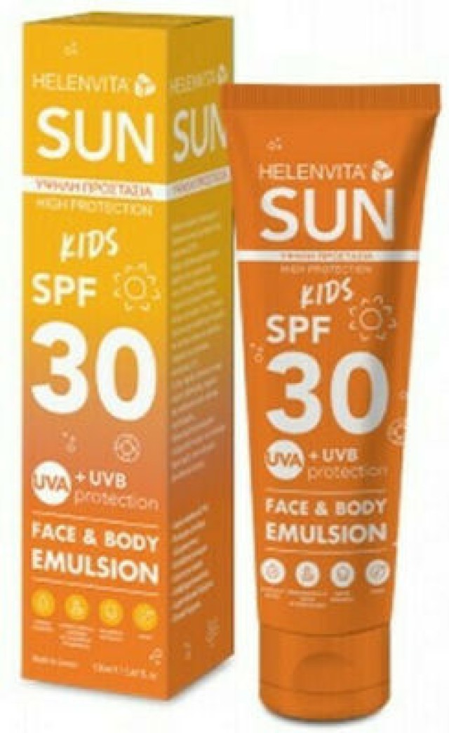 Helenvita Sun Kids Face & Body Emulsion Παιδικό Αντηλιακό Γαλάκτωμα για Πρόσωπο & Σώμα SPF30, 150 ml