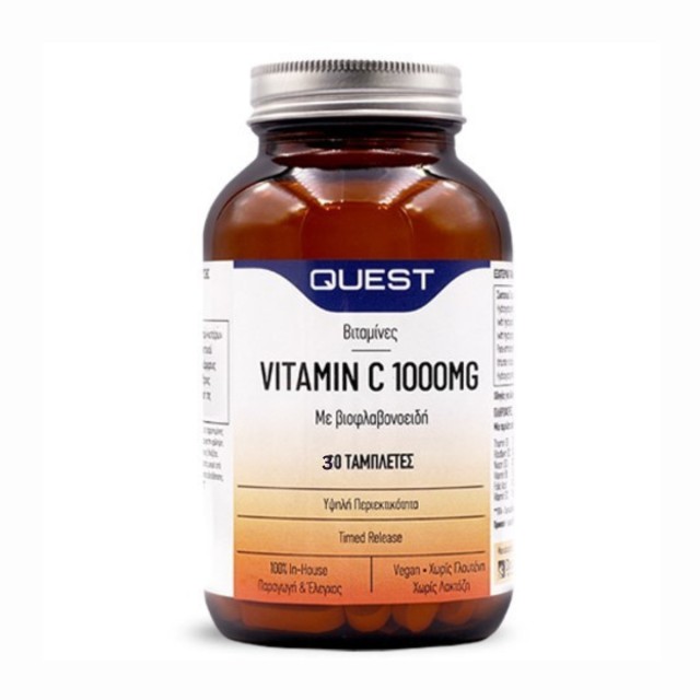 Quest Vitamin C with Added Bioflavonoids Βραδείας Απελευθέρωσης 100...