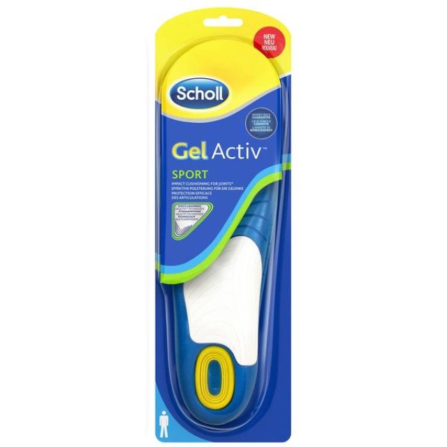 Scholl Gelactiv Sport Καινοτομικοί Ανατομικοί Πάτοι Ανδρικοί για τις Αθλητικές Δραστηριότητες, 1 ζευγάρι