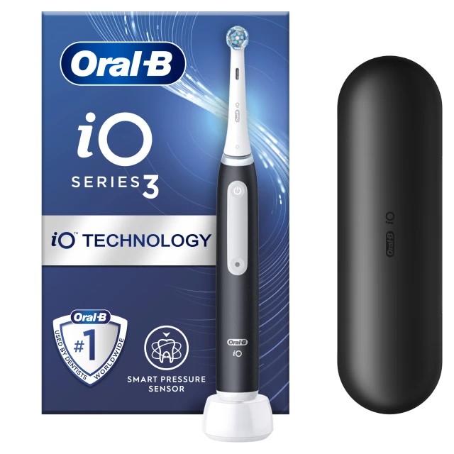 Oral-B iO 3 Magnetic Black Μαύρη Ηλεκτρική Οδοντόβουρτσα, 1 Κεφαλή ...