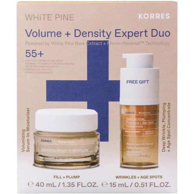 Korres Promo White Pine Volume + Density Expert Duo με White Pine V...