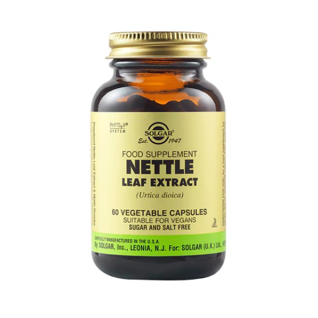 Solgar Nettle Leaf Extract Συμπλήρωμα Διατροφής με Τσουκνίδα, 60veg...