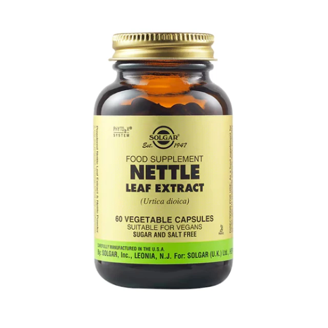 Solgar Nettle Leaf Extract Dietary Supplement with Nettle, 60veg...