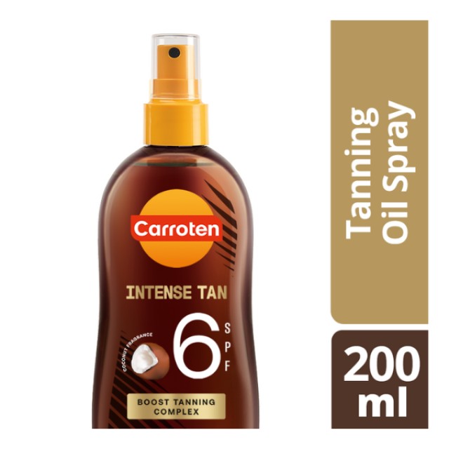 Carroten Intense Tanning Oil Spray Μαυρίσματος με Άρωμα Καρύδας SPF6, 200ml