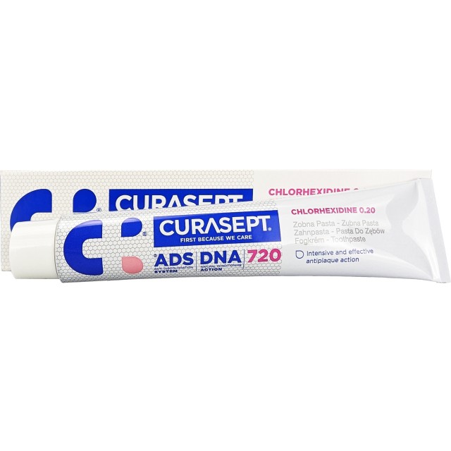 Curasept ADS DNA 720 0,20% Chlorhexidine Οδοντόκρεμα Με Χλωρεξιδίνη, 75ml