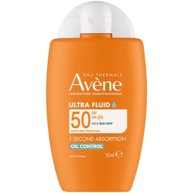 Avene Ultra Fluid Οil Control SPF50 Λεπτόρρευστο Αντηλιακό Προσώπου...