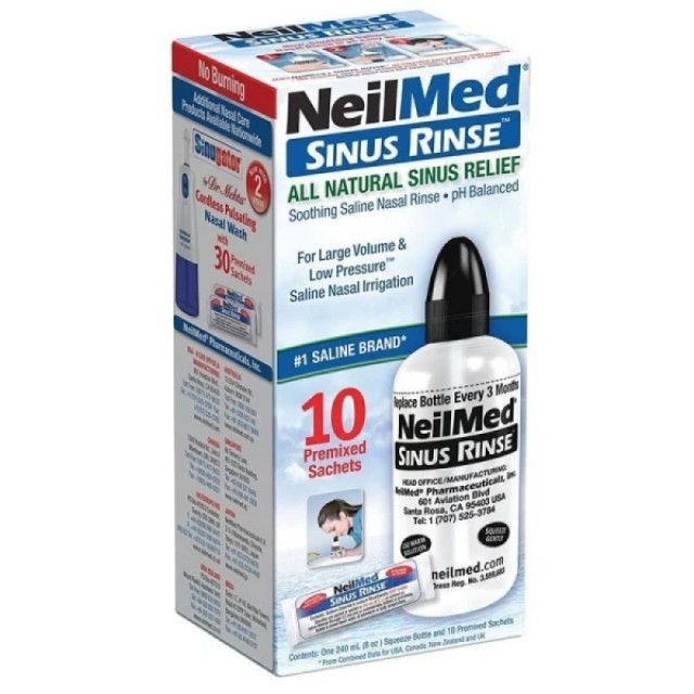 NeilMed Sinus Rinse Starter Kit Σύστημα Φυσικής Θεραπευτικής Ανακού...